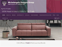 Tablet Screenshot of michelangelodesigns.com